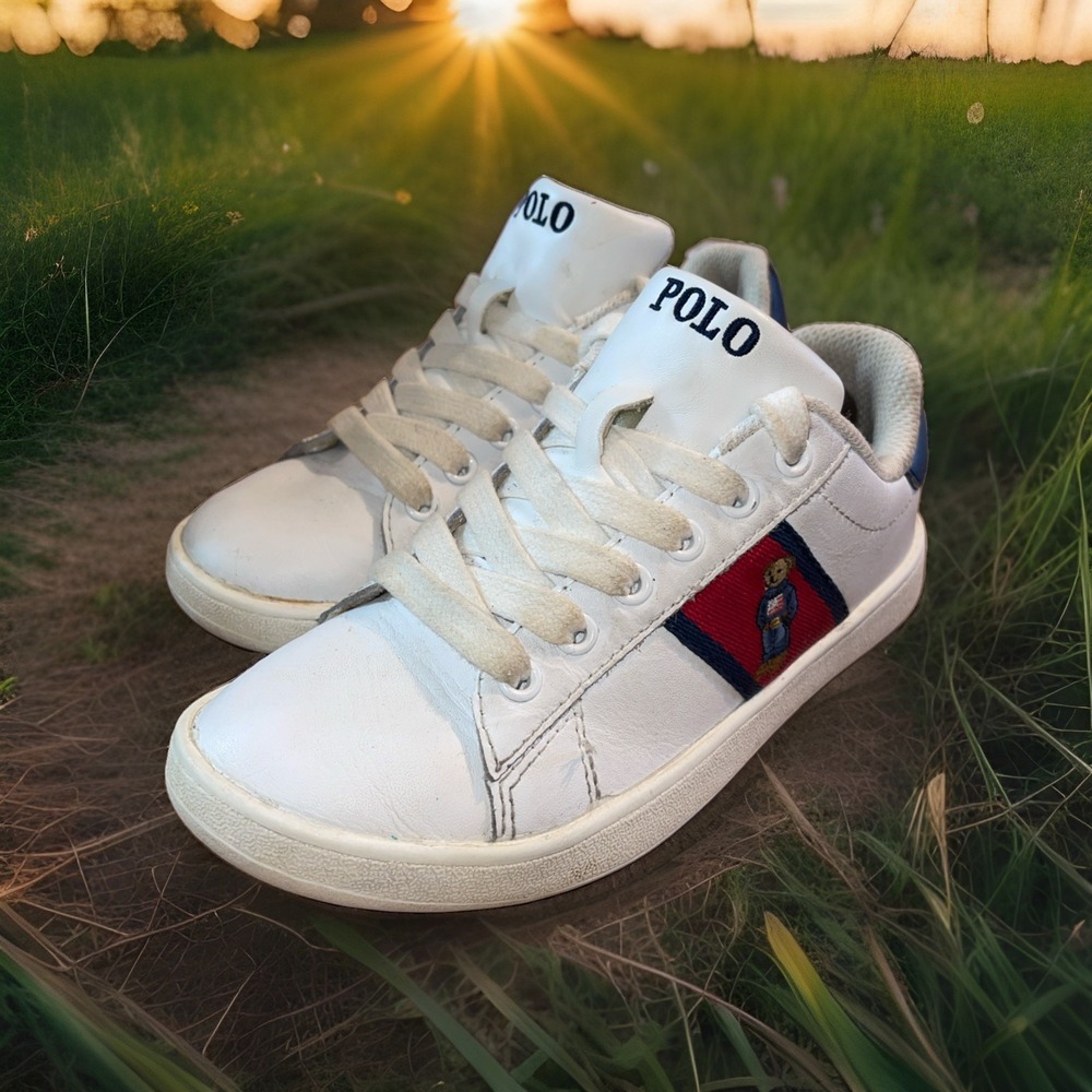Polo Ralph Lauren Quilton Bear Shoes Kids 1 Style# 100766 Preppy